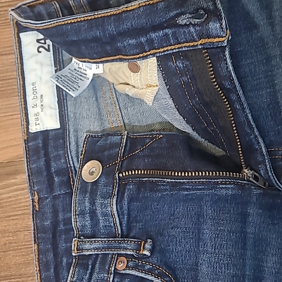 Rag & Bone Dark Blue Ankle Jeans - Picture 8 of 16